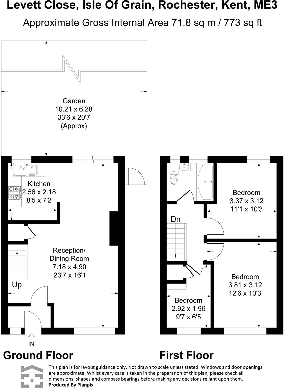 Levett Close, Isle of Grain, Rochester, Kent, ME3 floorplan