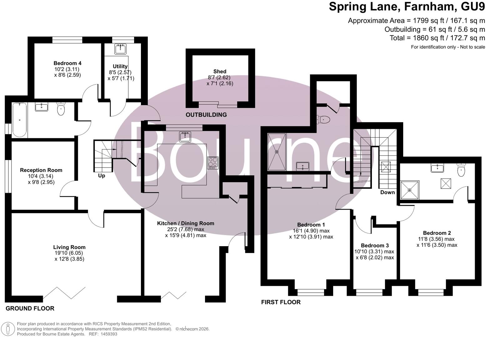 Spring Lane, Farnham, Surrey, GU9 floorplan