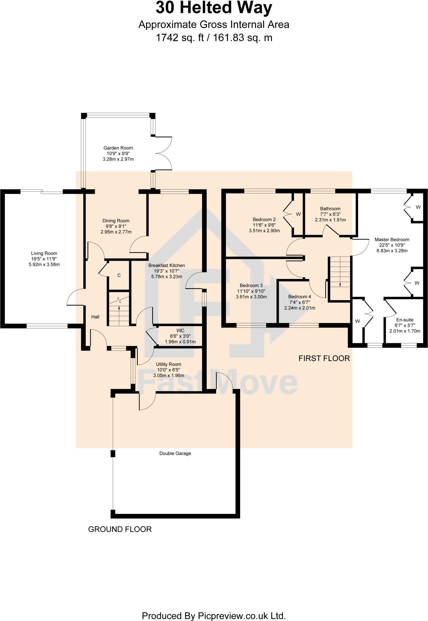Helted Way, Almondbury, Huddersfield, West Yorkshire, HD5 floorplan