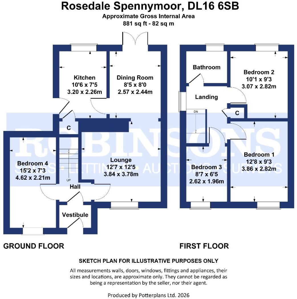 Rosedale, Spennymoor floorplan