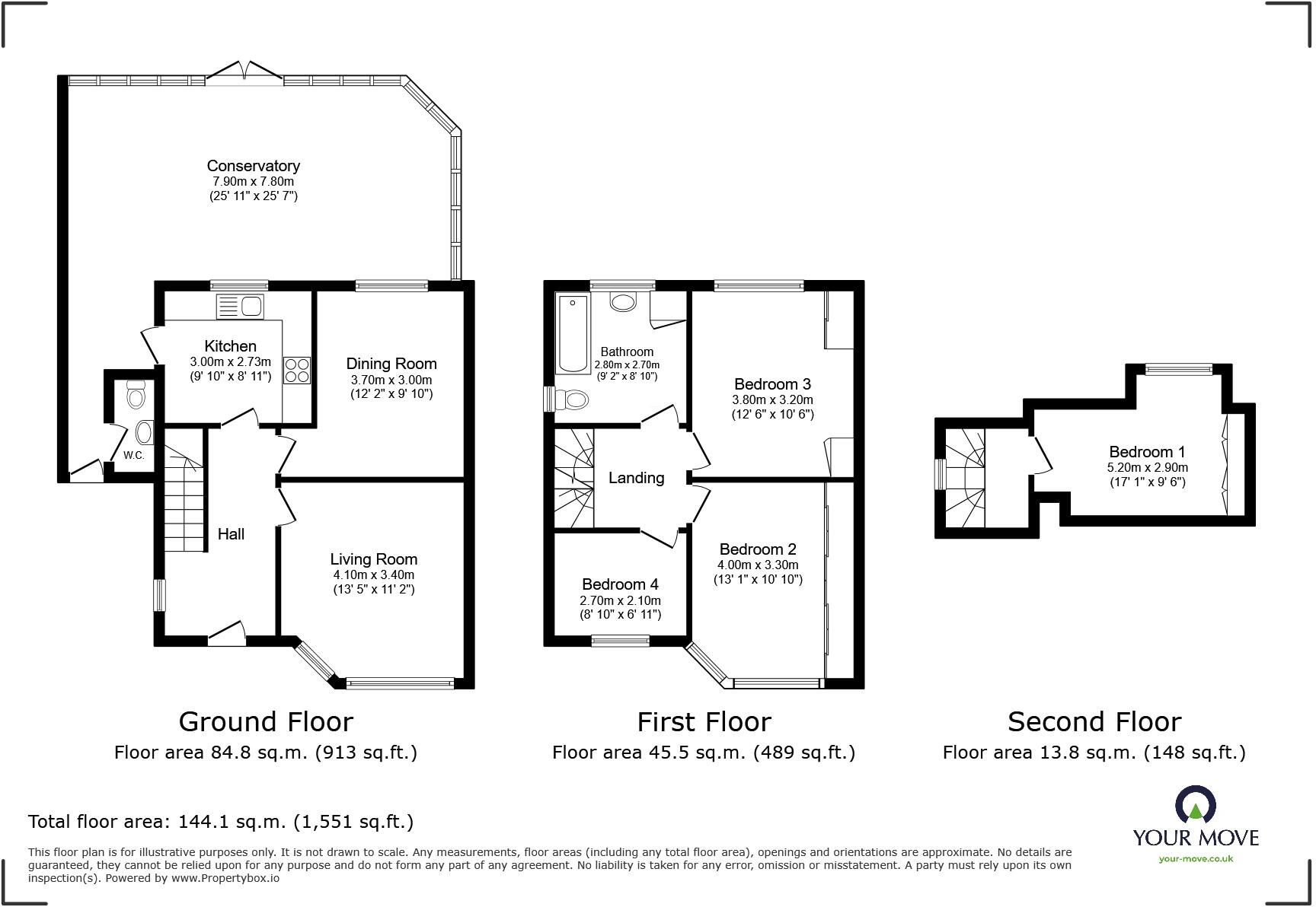 Wilnicott Road, Braunstone Town, Leicestershire, LE3 floorplan