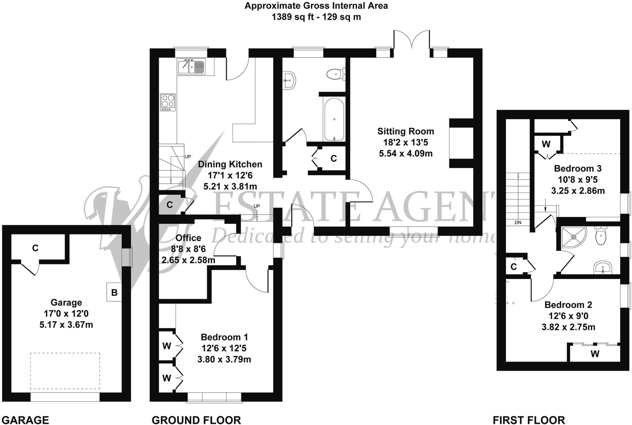 Lady Well Cottage, Castle Lane, Ripponden HX6 4JZ floorplan