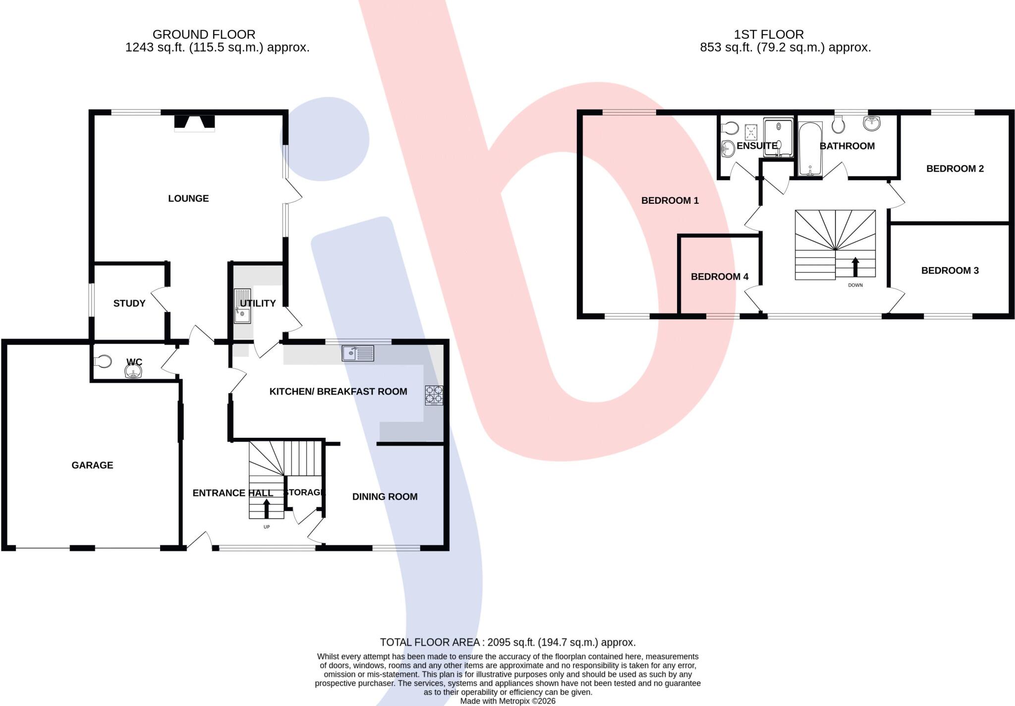 Church Meadow, Claypole floorplan