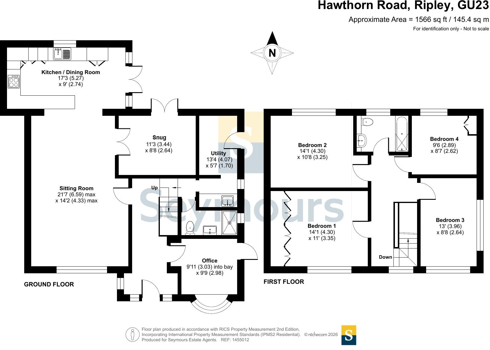 Hawthorn Road, Ripley, Surrey, GU23 floorplan