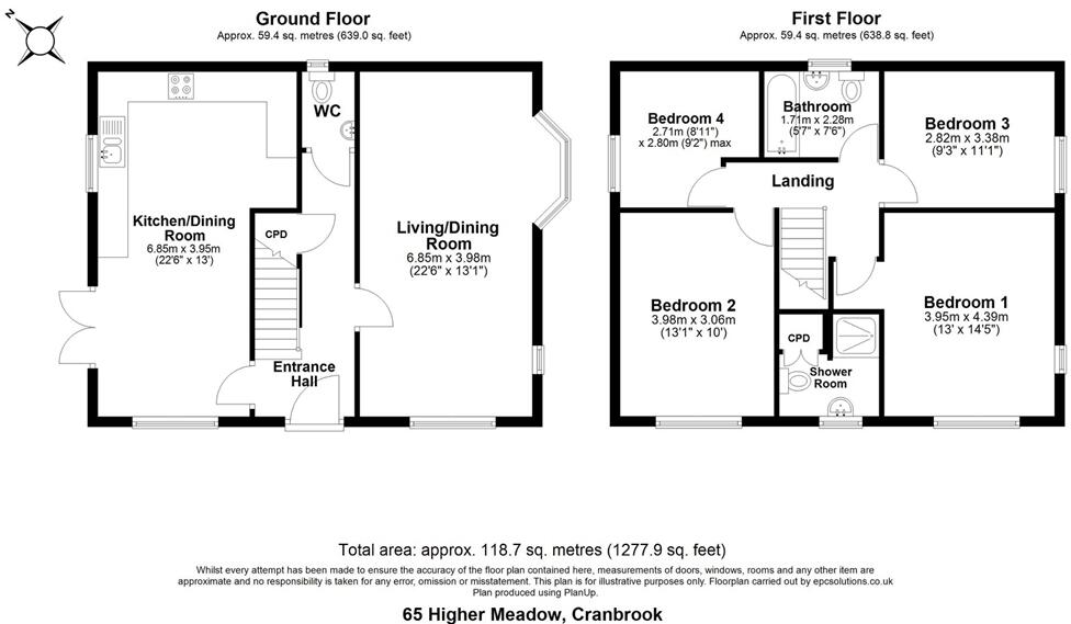Higher Meadow, Cranbrook floorplan