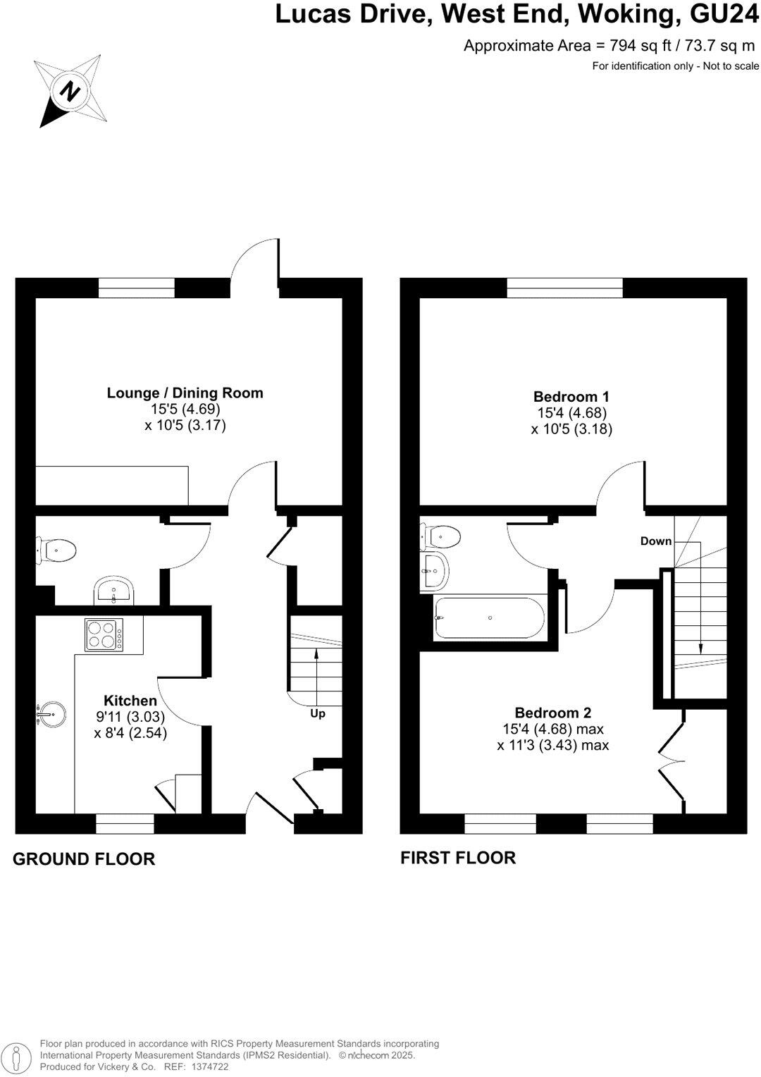 Lucas Drive, West End, Woking, Surrey, GU24 floorplan