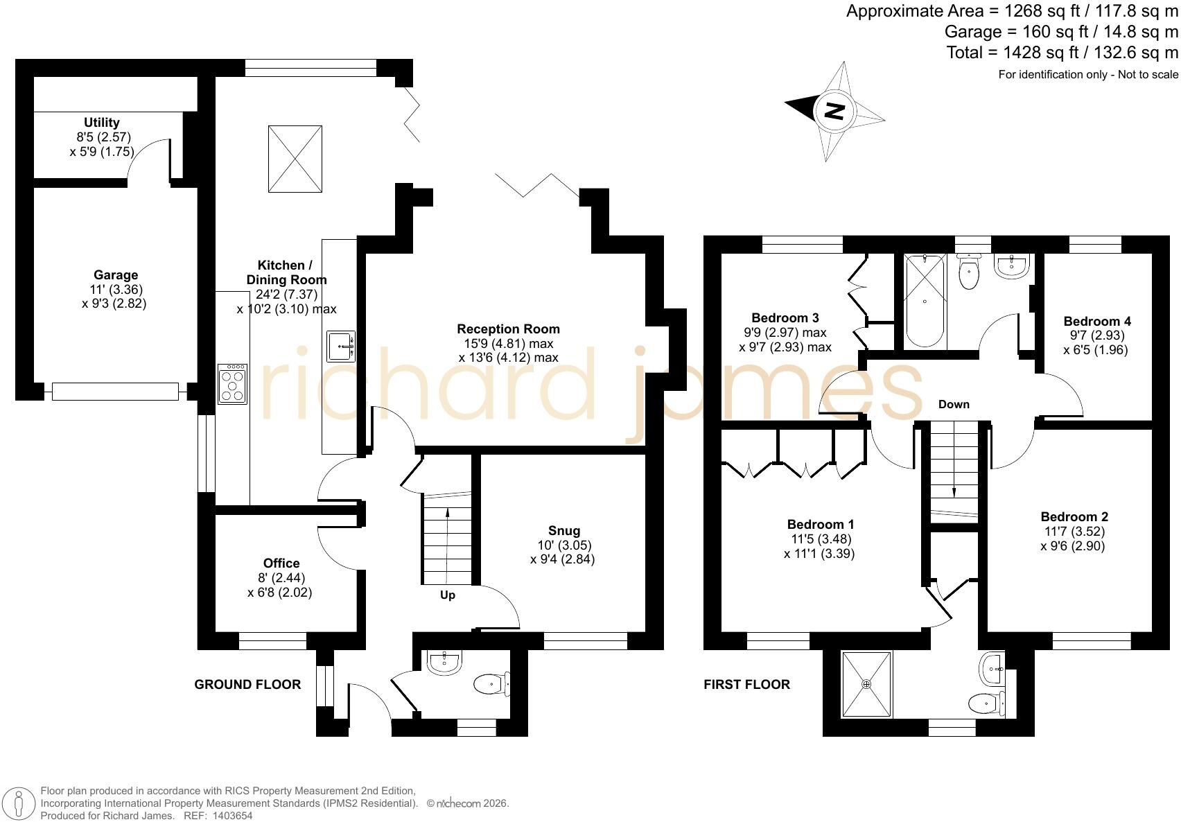 Walnut Tree Close, Stratton St Margaret, Swindon, SN3 floorplan