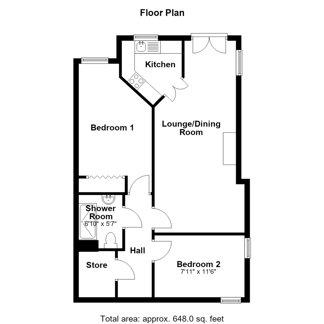 Apartment 15, Hazledine Court, Longden Coleham, Shrewsbury, SY3 7BS floorplan
