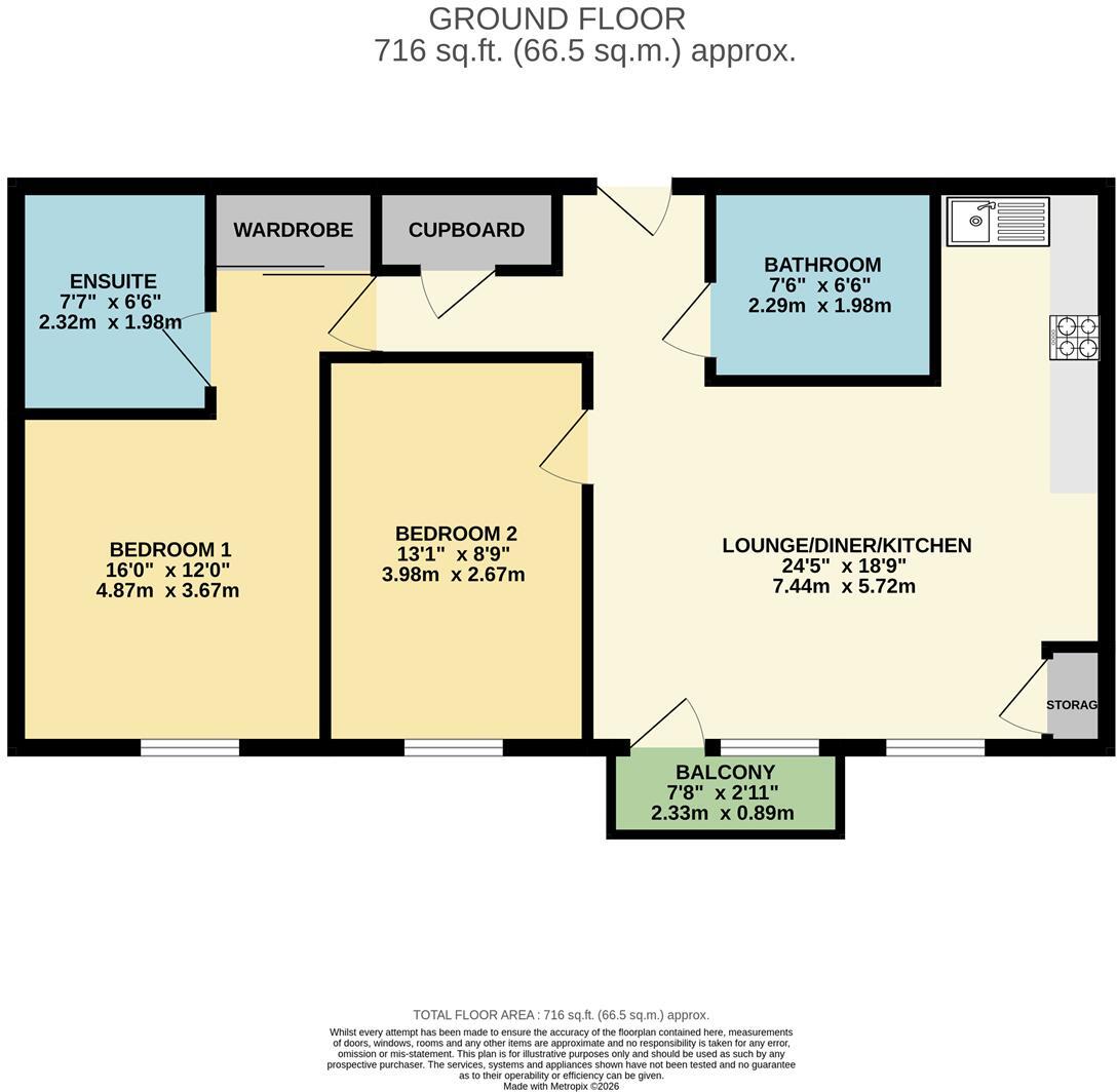 Moore House, Harlow floorplan