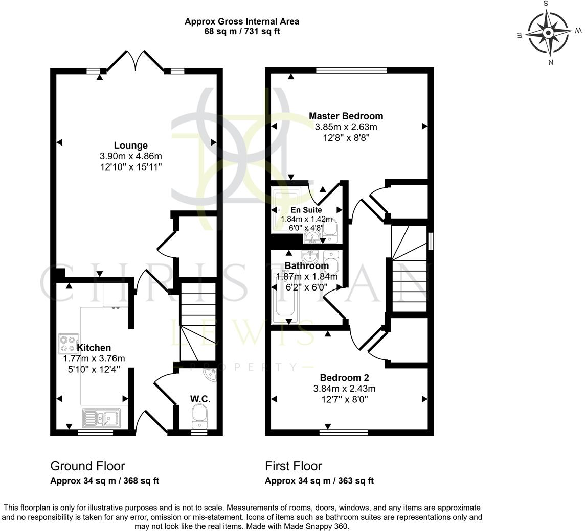 Spiers Crescent, Evesham floorplan