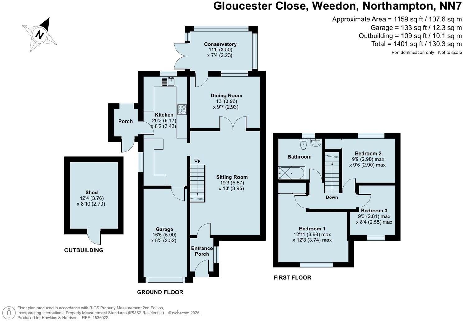 Gloucester Close, Weedon, NN7 floorplan