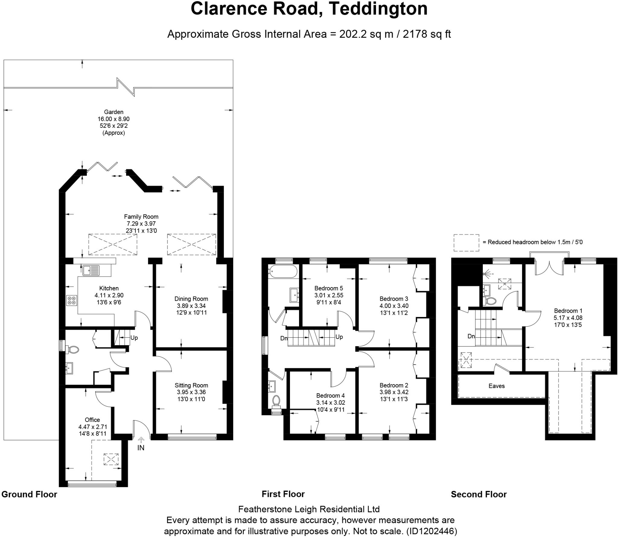Clarence Road, Teddington, TW11 floorplan
