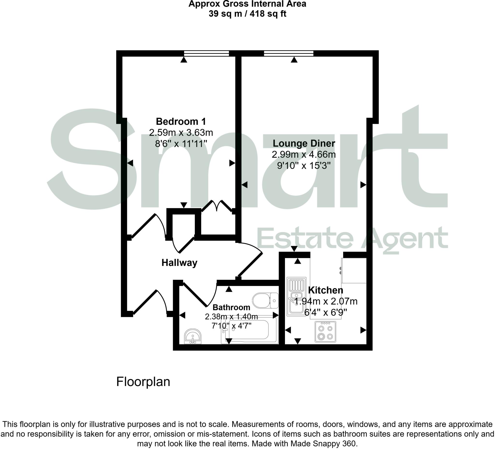 Acland Road, Exeter floorplan