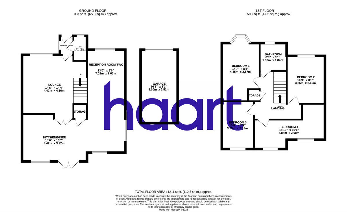 Blakeborough Drive, Harold Wood floorplan