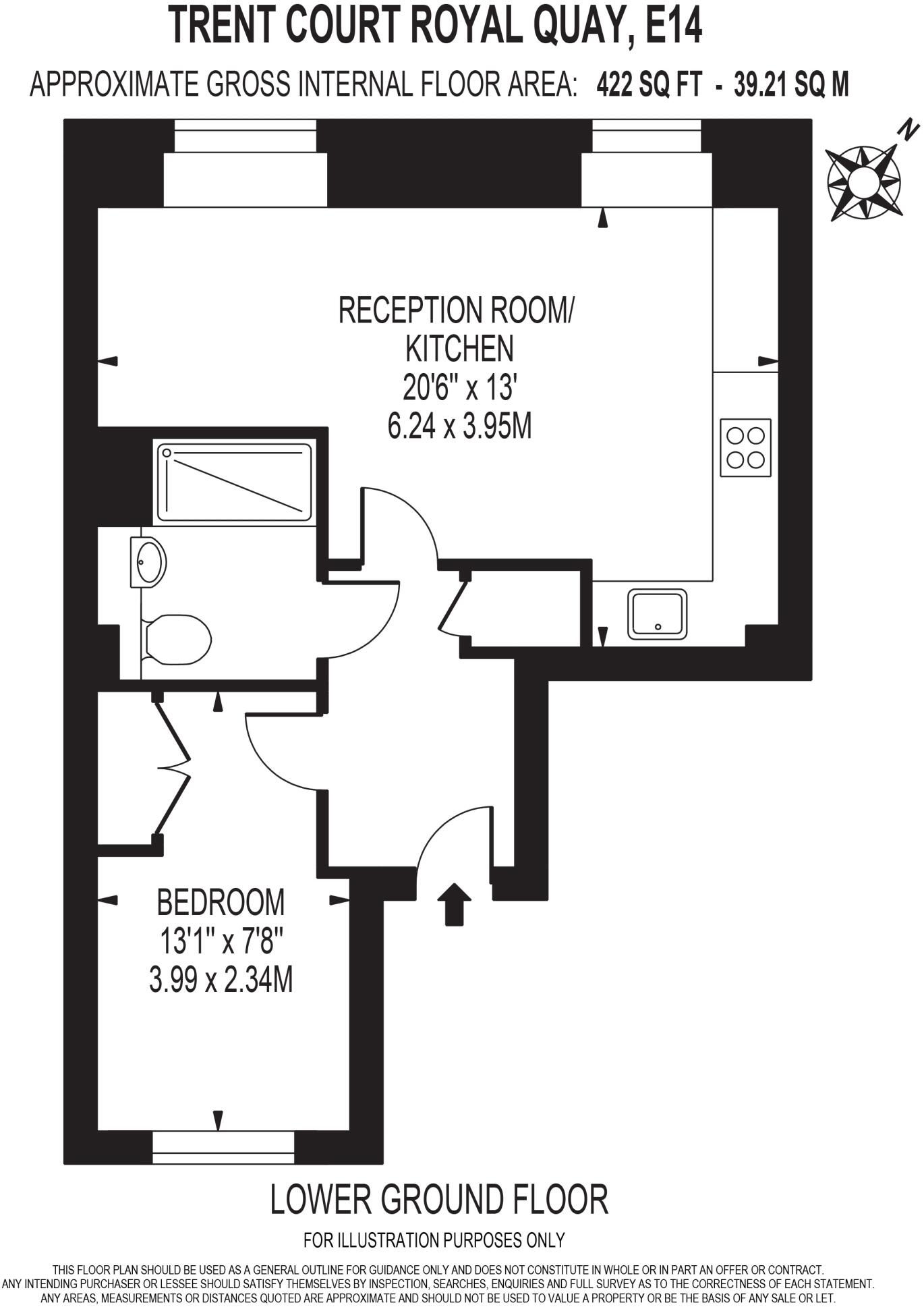 Trent Court, Royal Quay, Dod Street, Limehouse, London, E14 floorplan