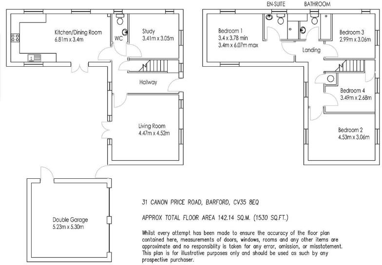 Canon Price Road, Barford, Warwick floorplan