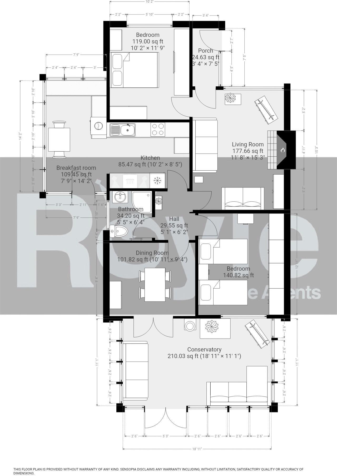 No. 27, Parksway, Knott End-on-Sea, Lancs FY6 0DB floorplan