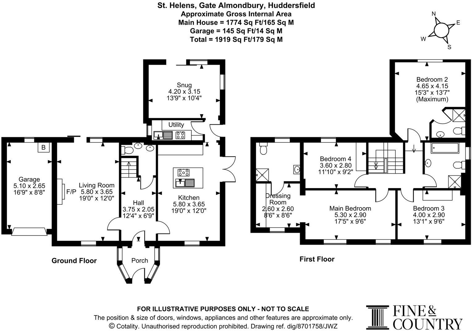 St Helen's Gate, Almondbury, HD4 floorplan