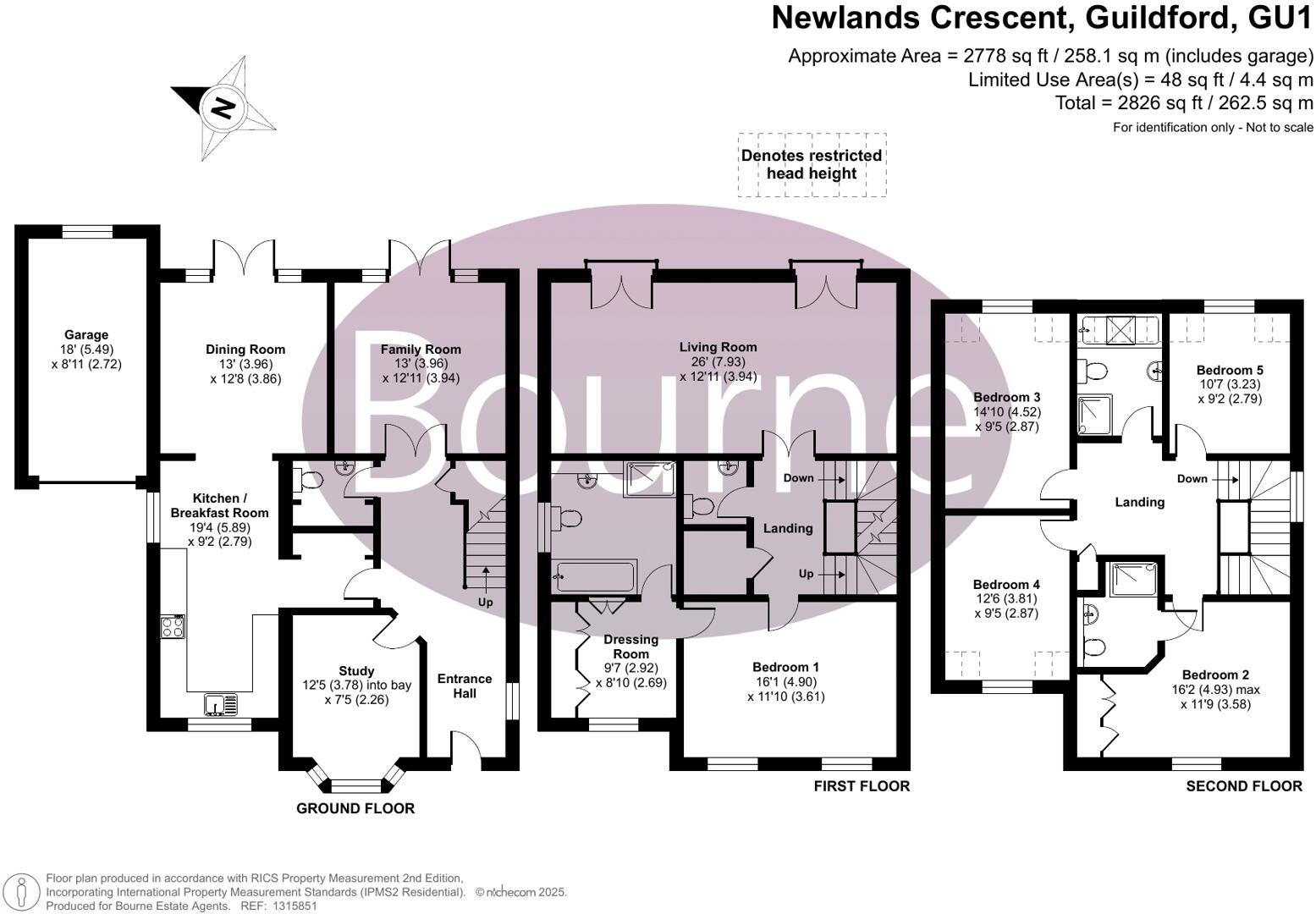 Newlands Crescent, Guildford, Surrey, GU1 floorplan