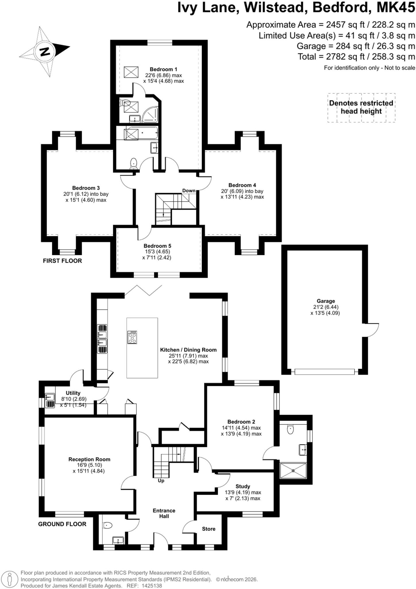 Ivy Lane, Wilstead, MK45 floorplan