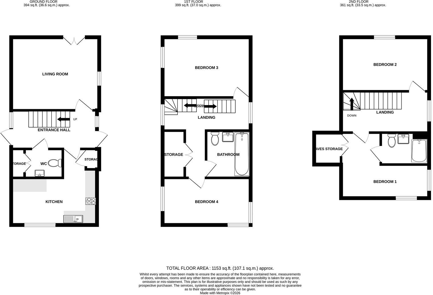 Turing Link, Basildon floorplan