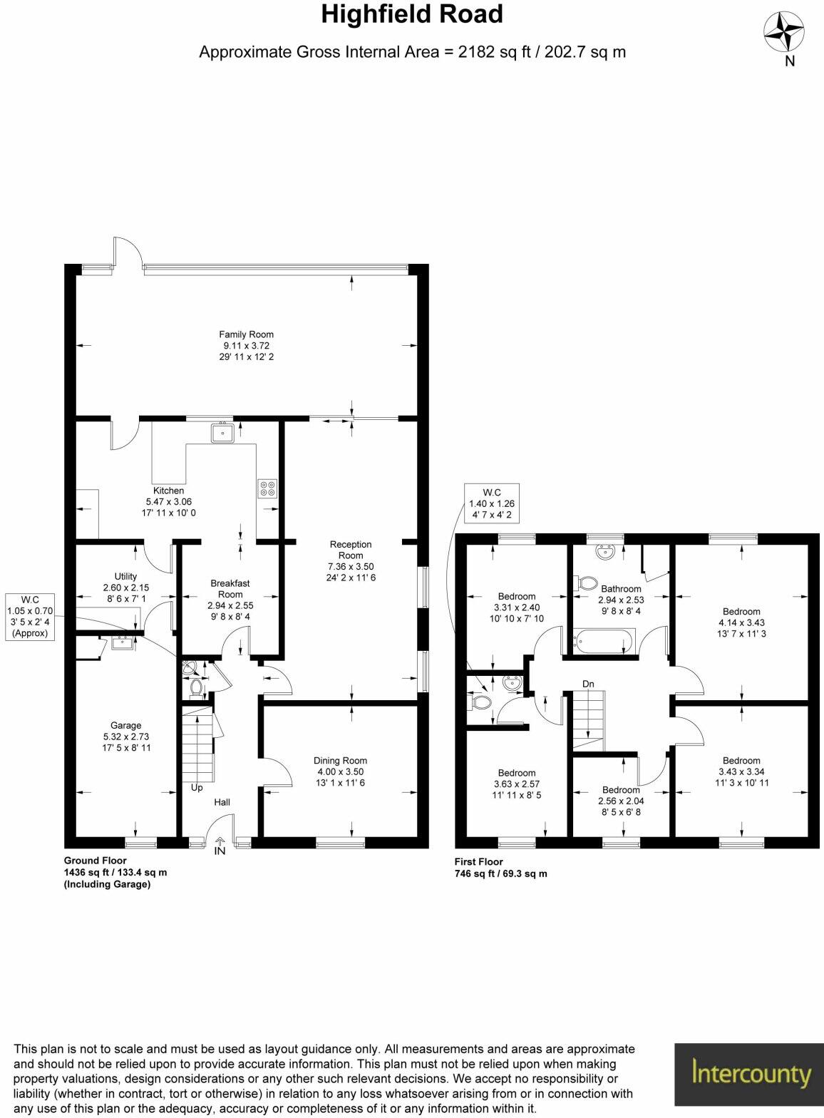 Highfield Avenue, Bishop's Stortford, Hertfordshire, CM23 floorplan