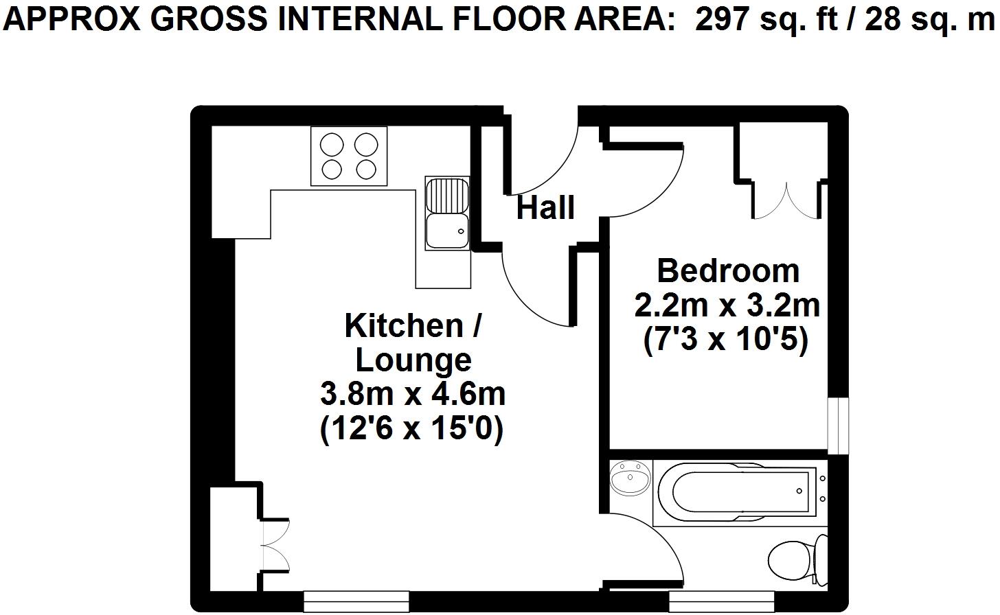 Flat , Queens Road, BS8 floorplan