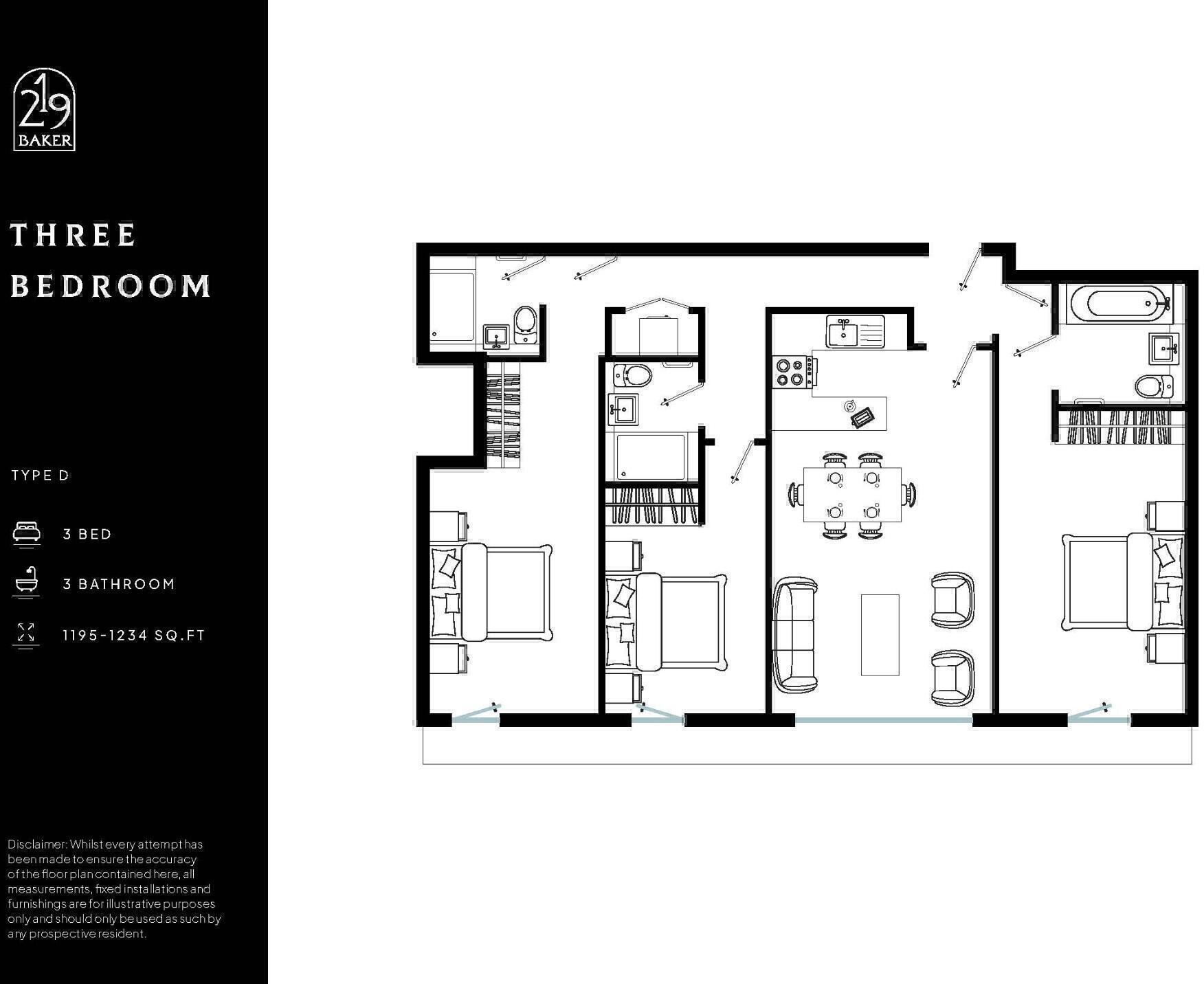 Flat 43, 219 Baker, 219 Baker Street, London, NW1 floorplan