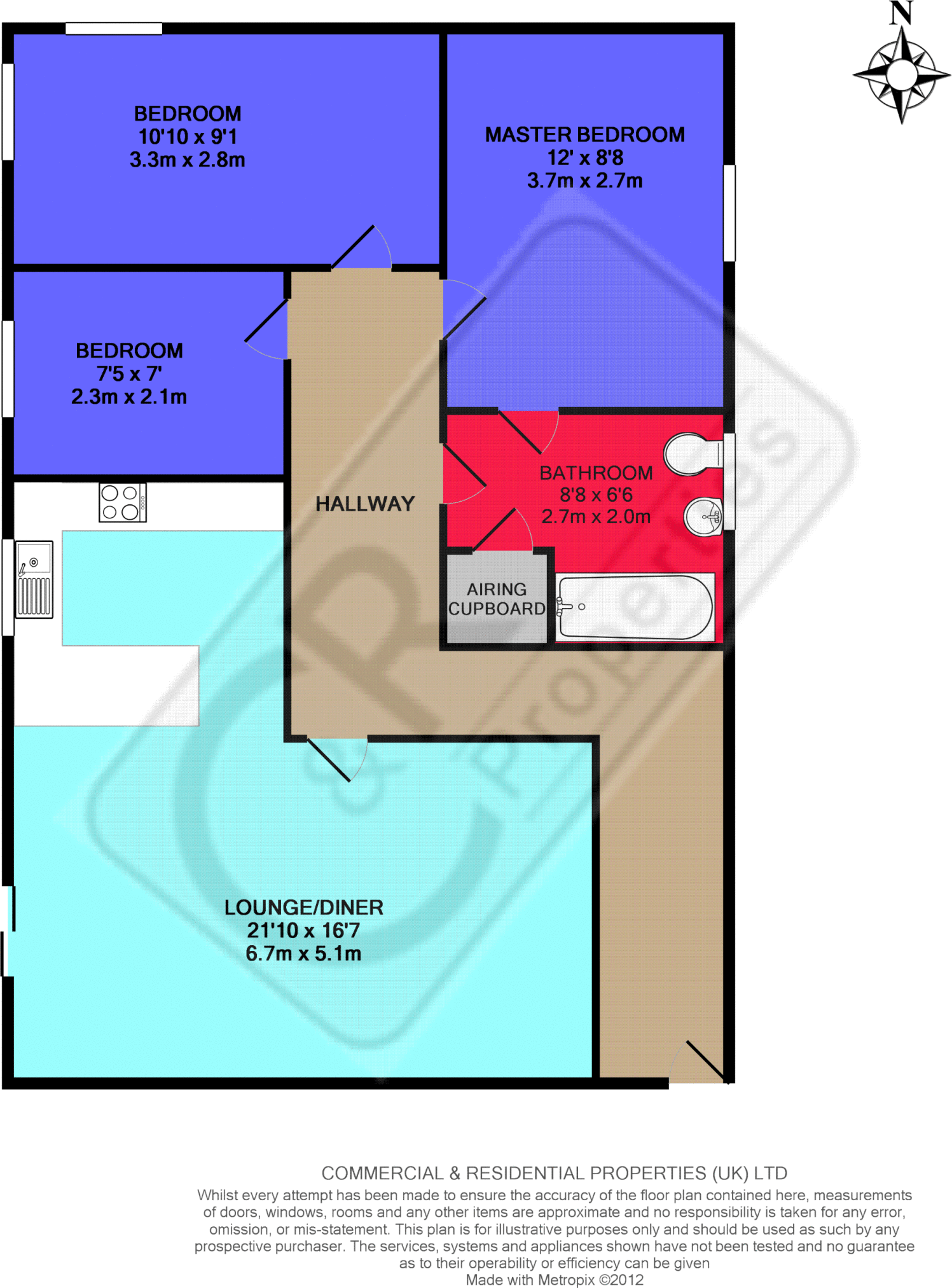 Mallow Street, Hulme, Manchester. M15 5GD floorplan