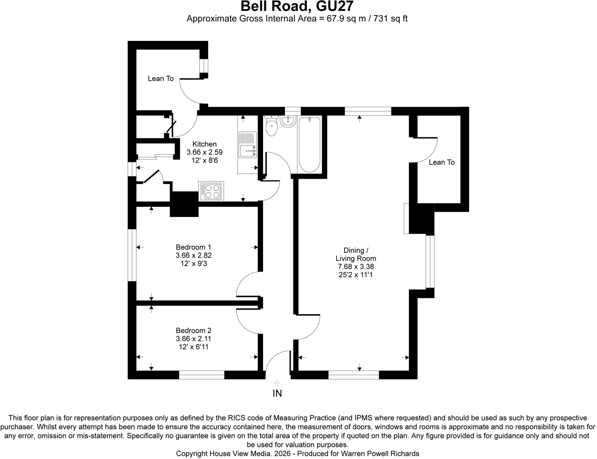 Bell Road, Haslemere, Surrey, GU27 floorplan