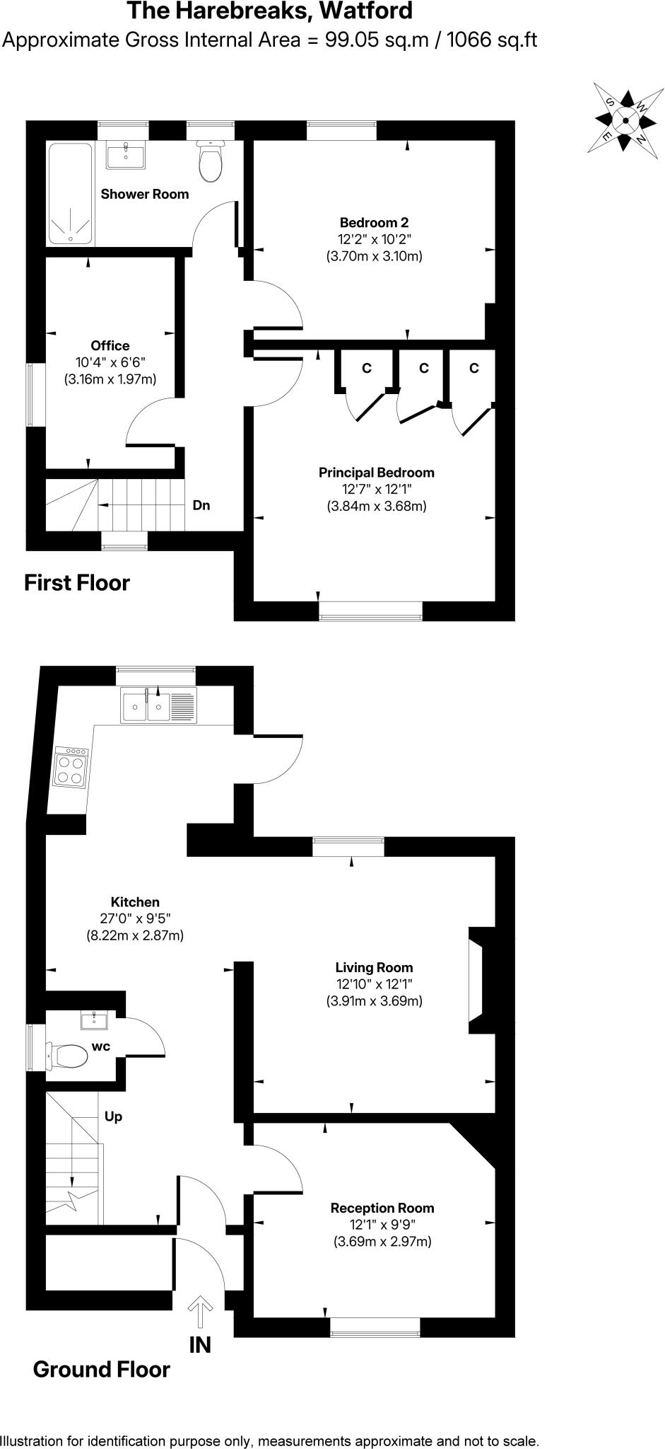 The Harebreaks, Watford, Hertfordshire, WD24 floorplan