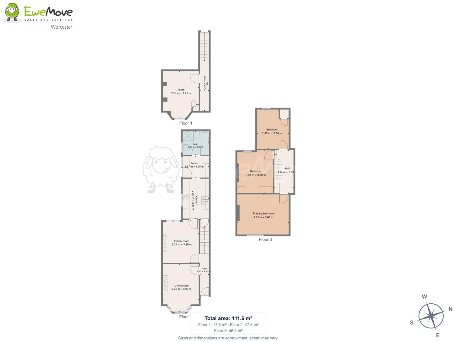 13 Grosvenor Road, CV21 3LF floorplan