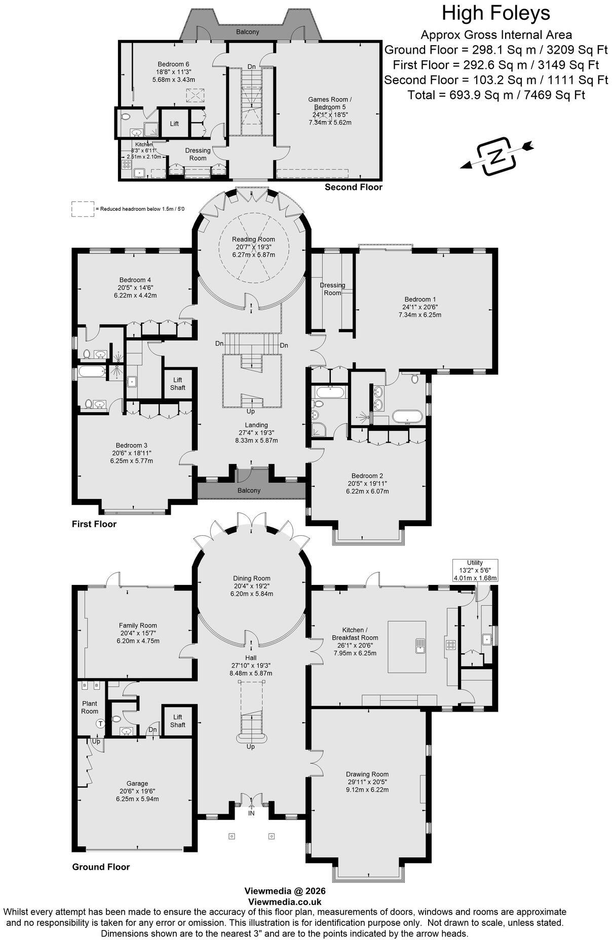 High Foleys, Claygate, Esher, KT10 floorplan