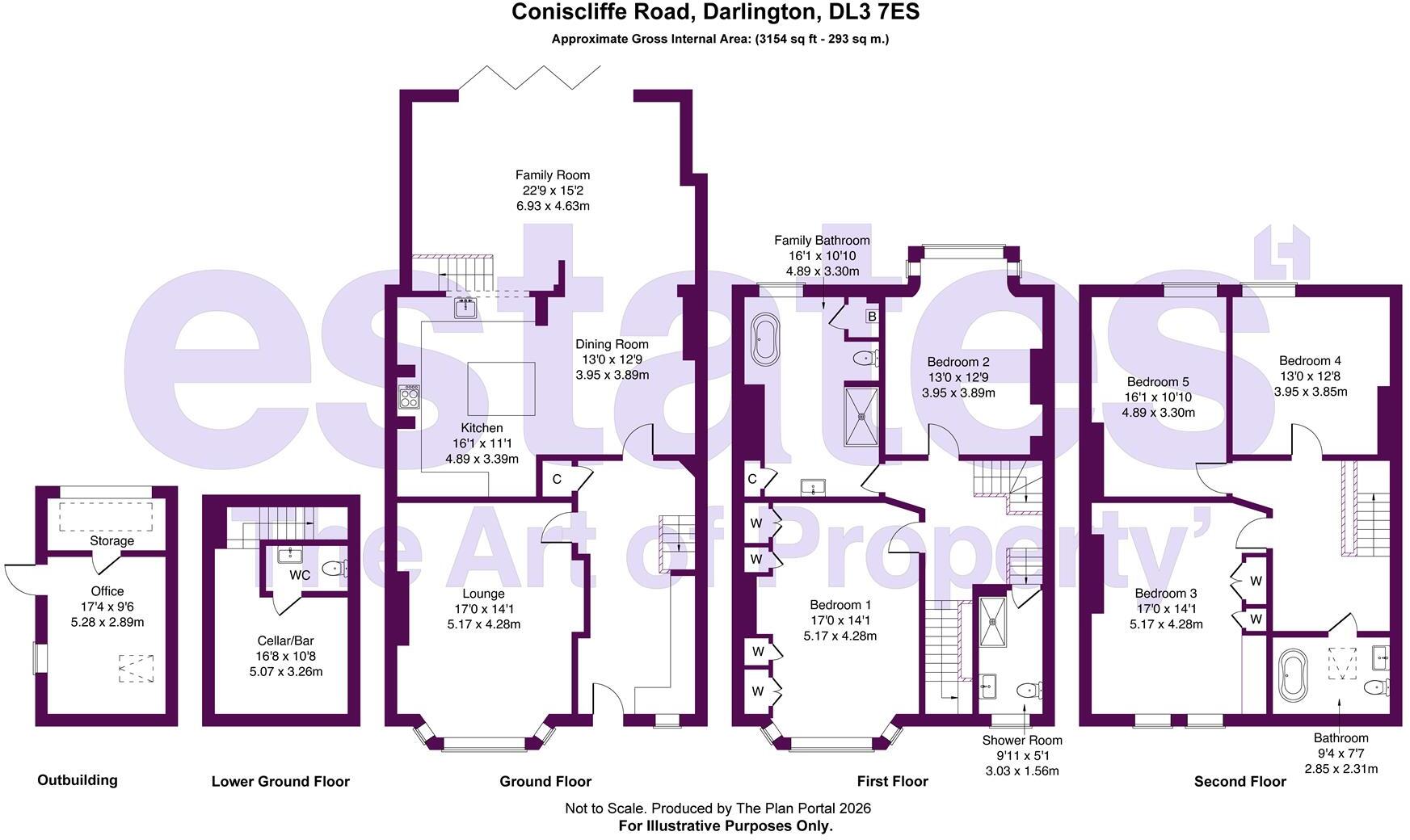 Coniscliffe Road, Darlington, DL3 7ES floorplan