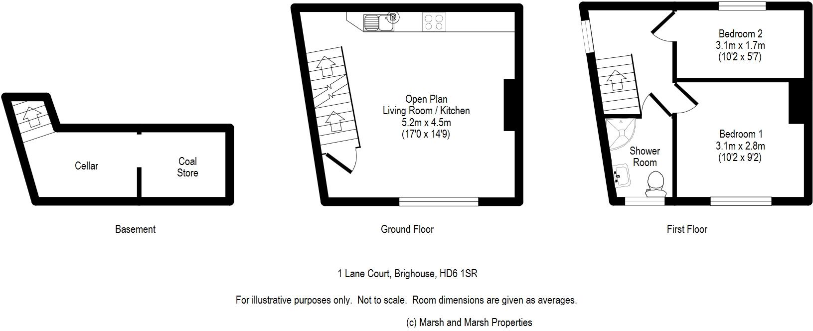1 Lane Court, Brighouse, HD6 1SR floorplan