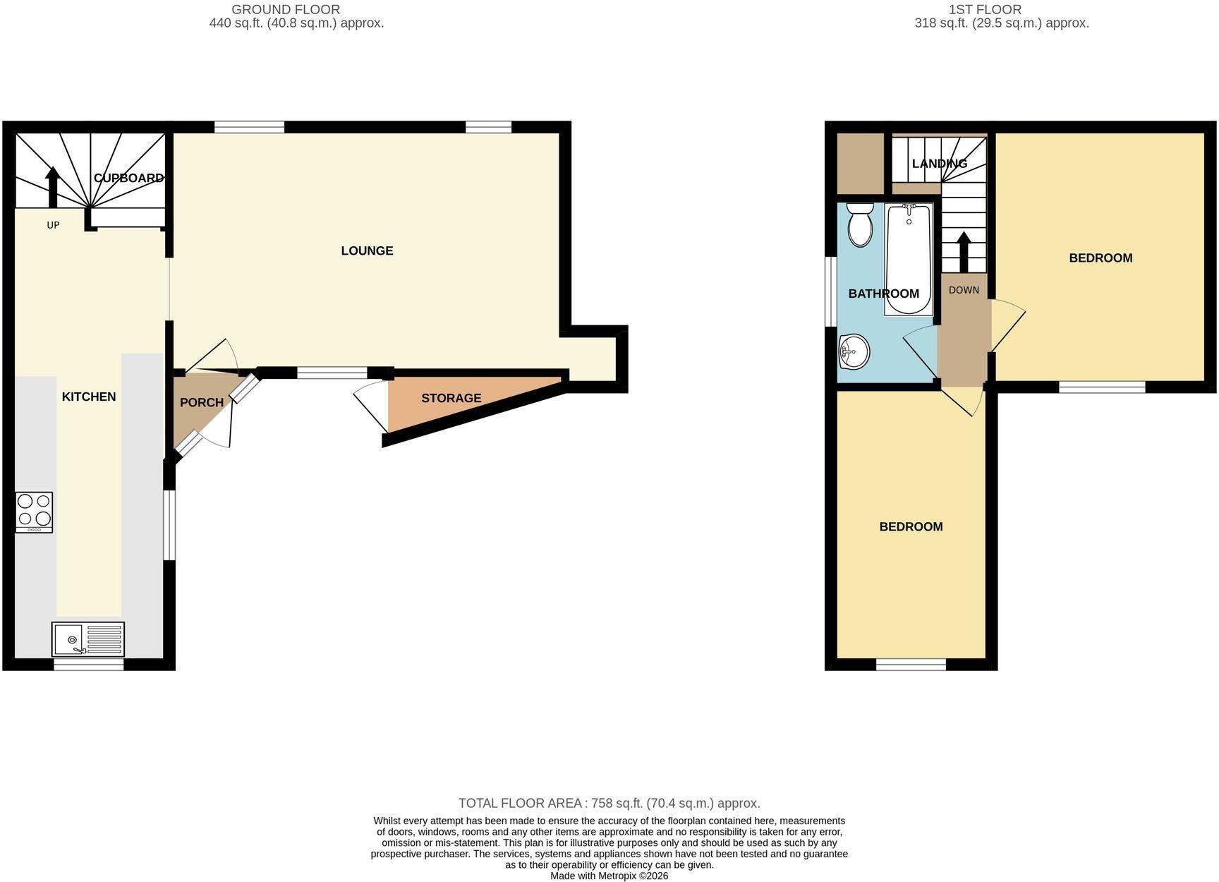 Rockwell Green, Wellington, TA21 floorplan