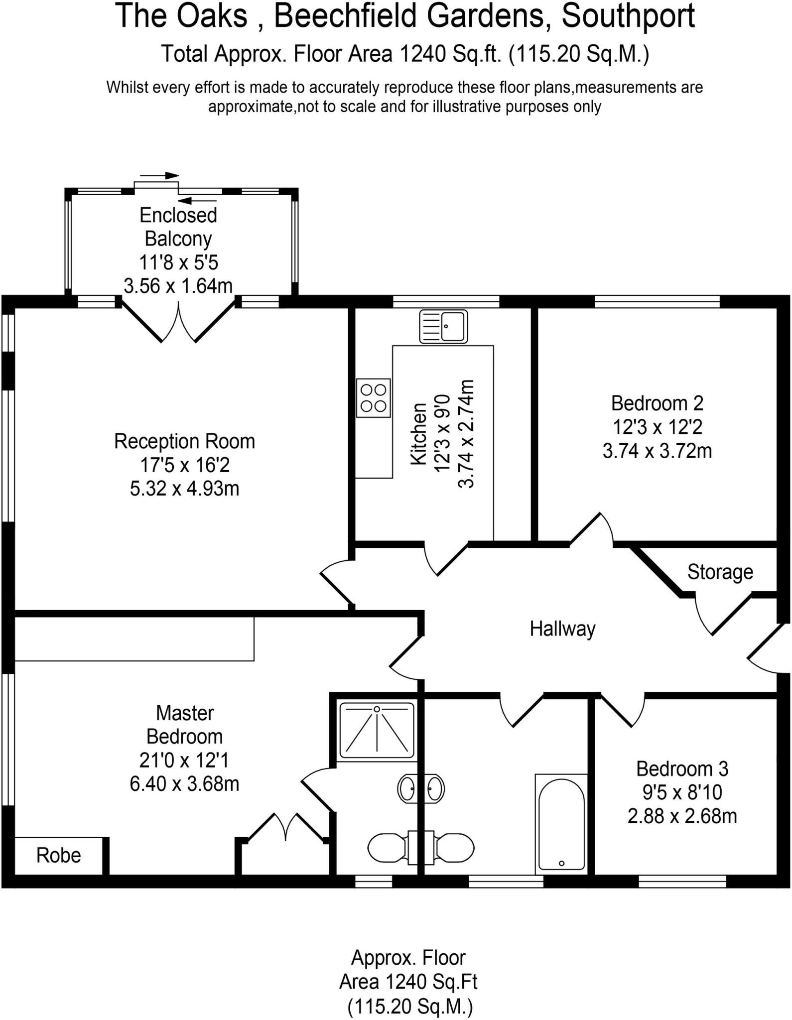 Beechfield Gardens, The Oaks Beechfield Gardens, PR8 floorplan