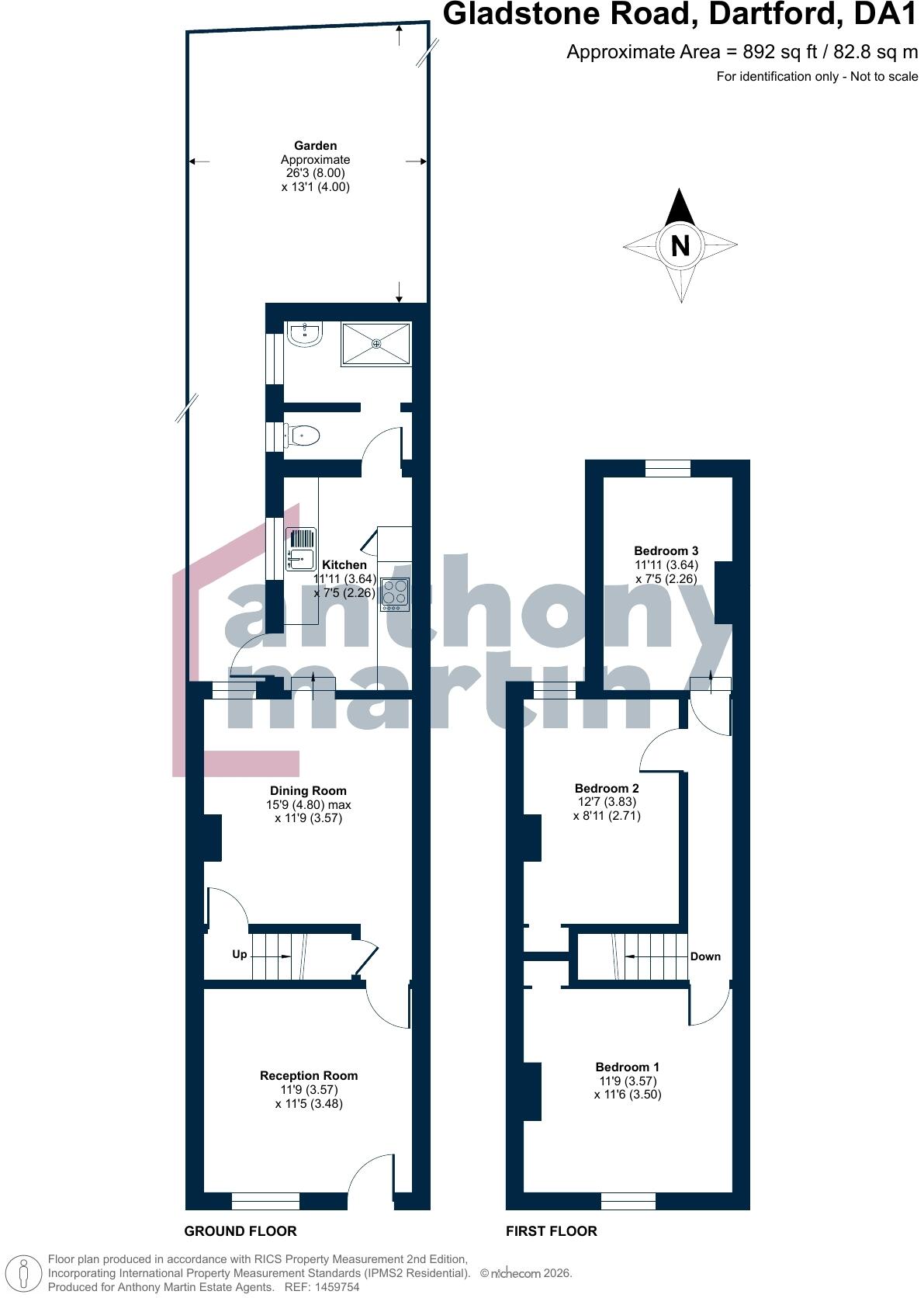 Gladstone Road, Dartford, Kent, DA1 floorplan