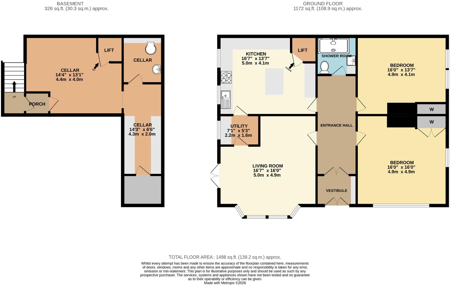 Tibberton Grange, 4 Tibberton Road, Malvern, Worcestershire, floorplan