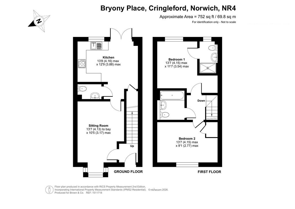 3, Bryony Place, Cringleford, NR4 floorplan