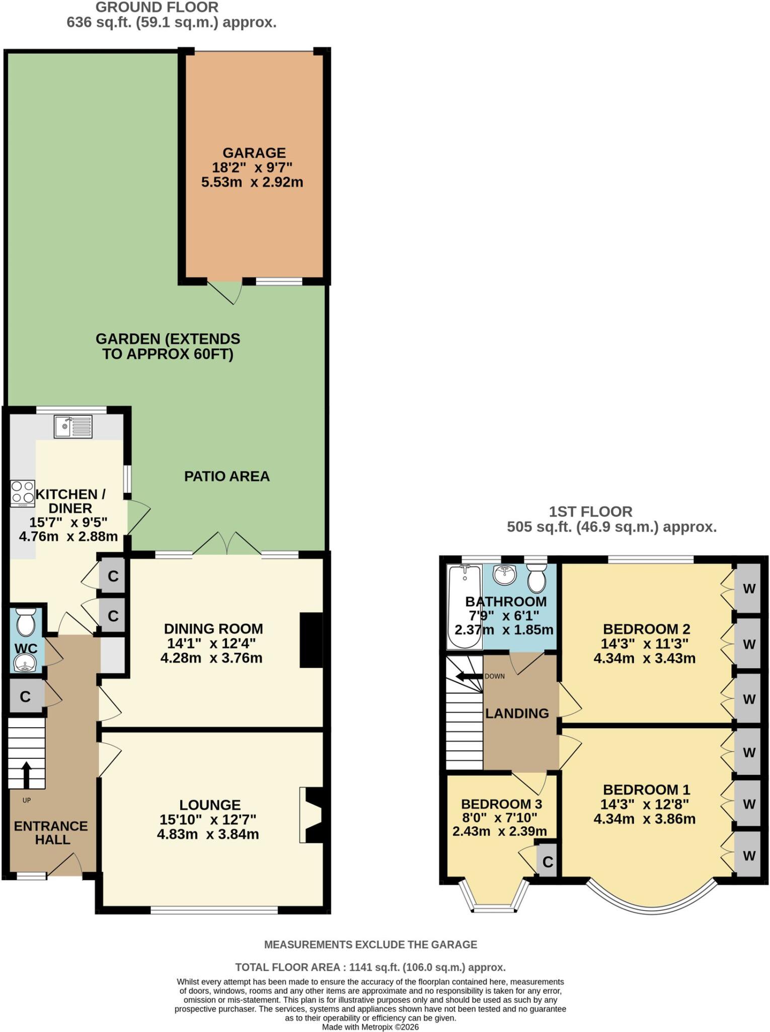Bohun Grove, Barnet, EN4 floorplan
