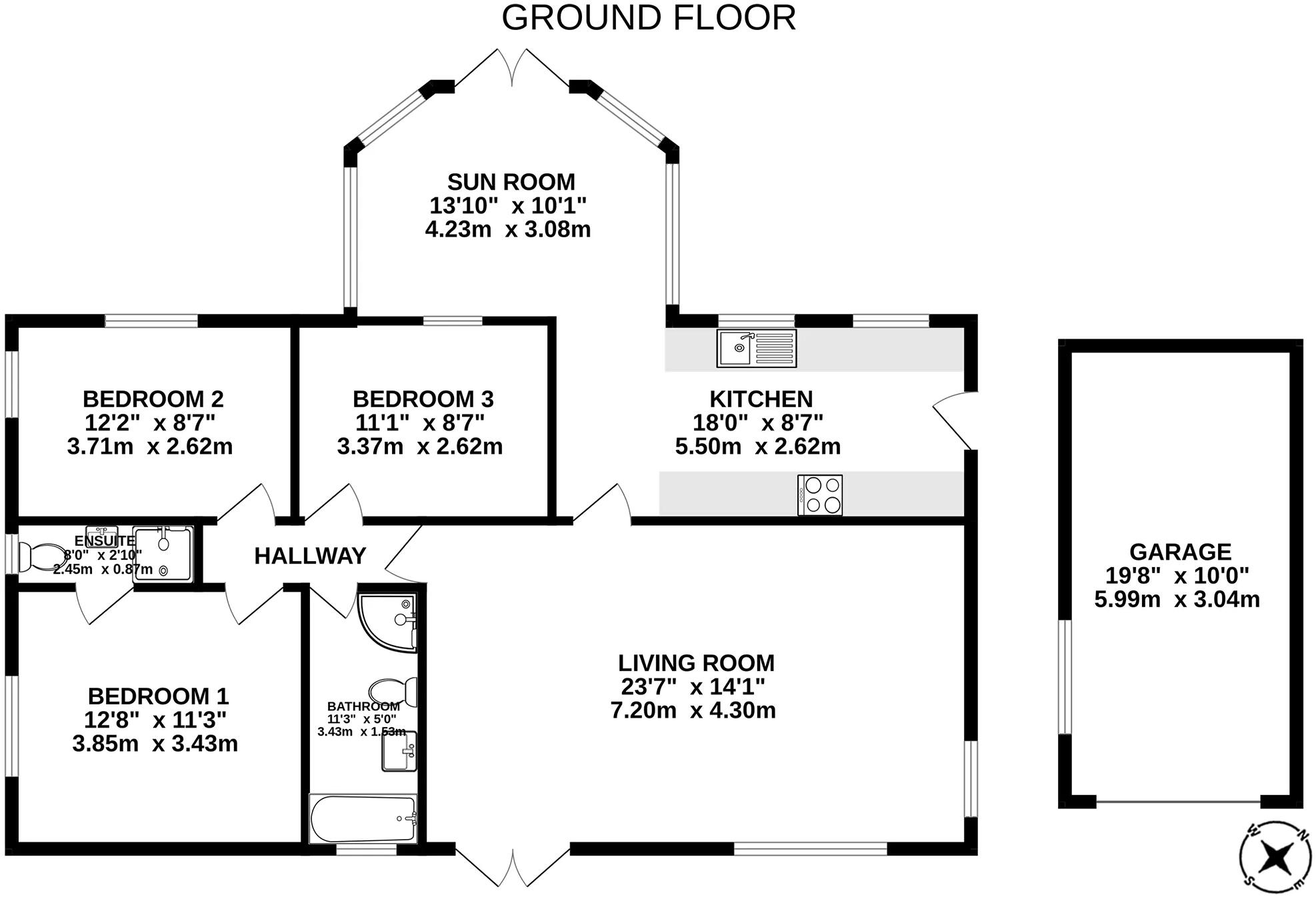 21, Maple Avenue, Onchan floorplan