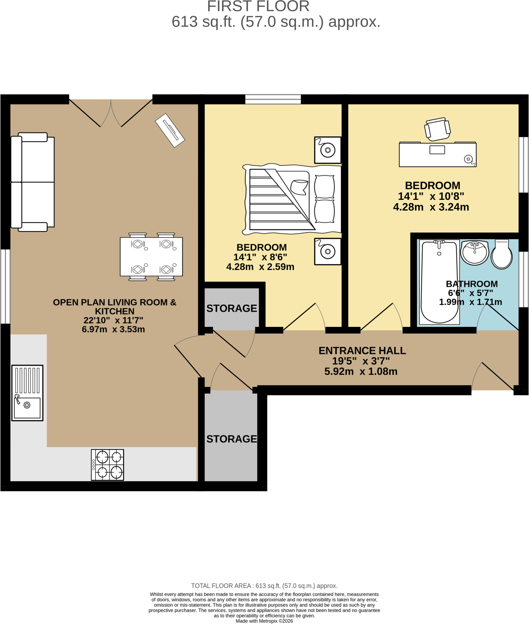 Apartment 3 1 Weaver Close, Hazel Grove floorplan