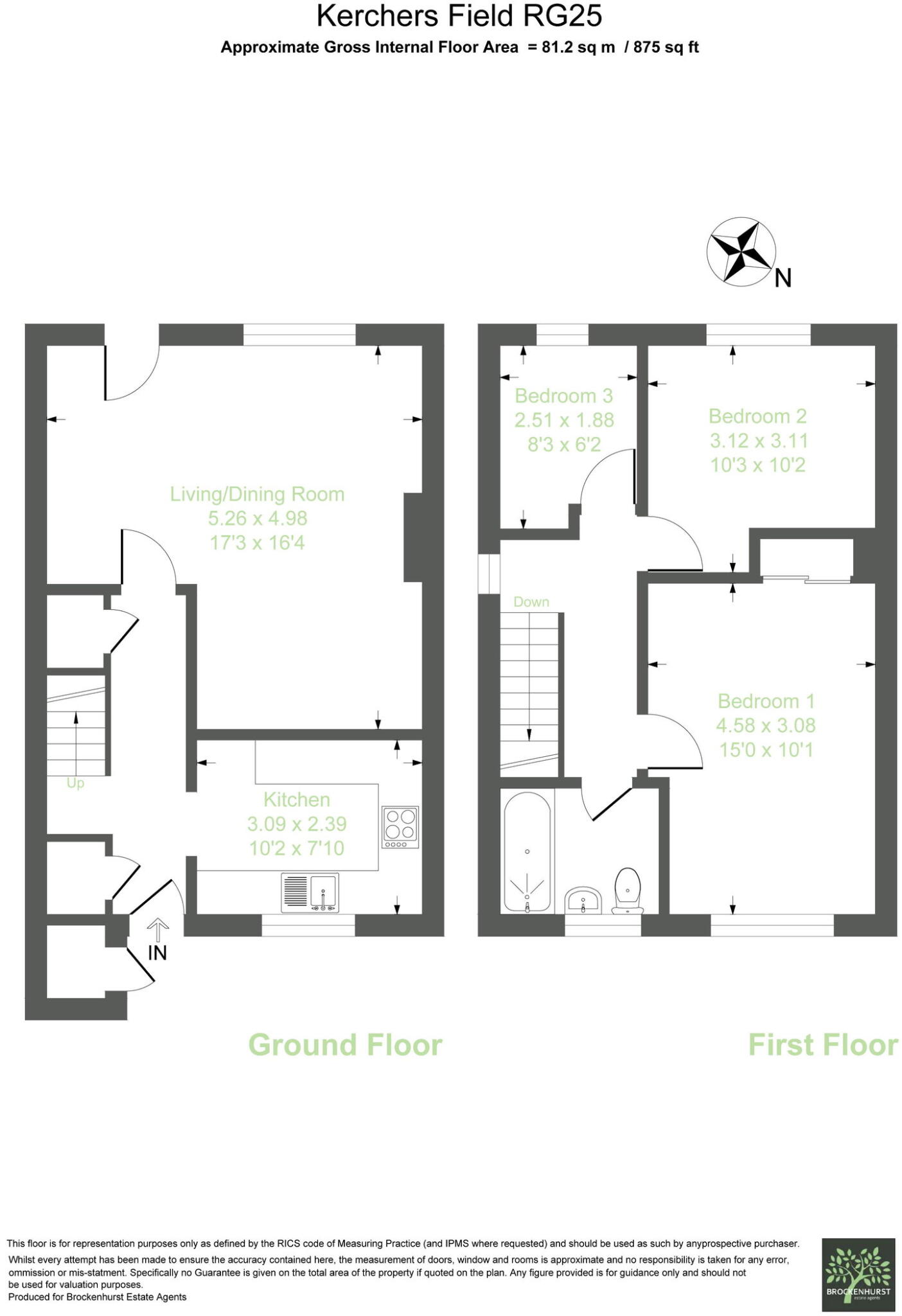 Kerchers Field, Overton, Basingstoke, RG25 3JS floorplan