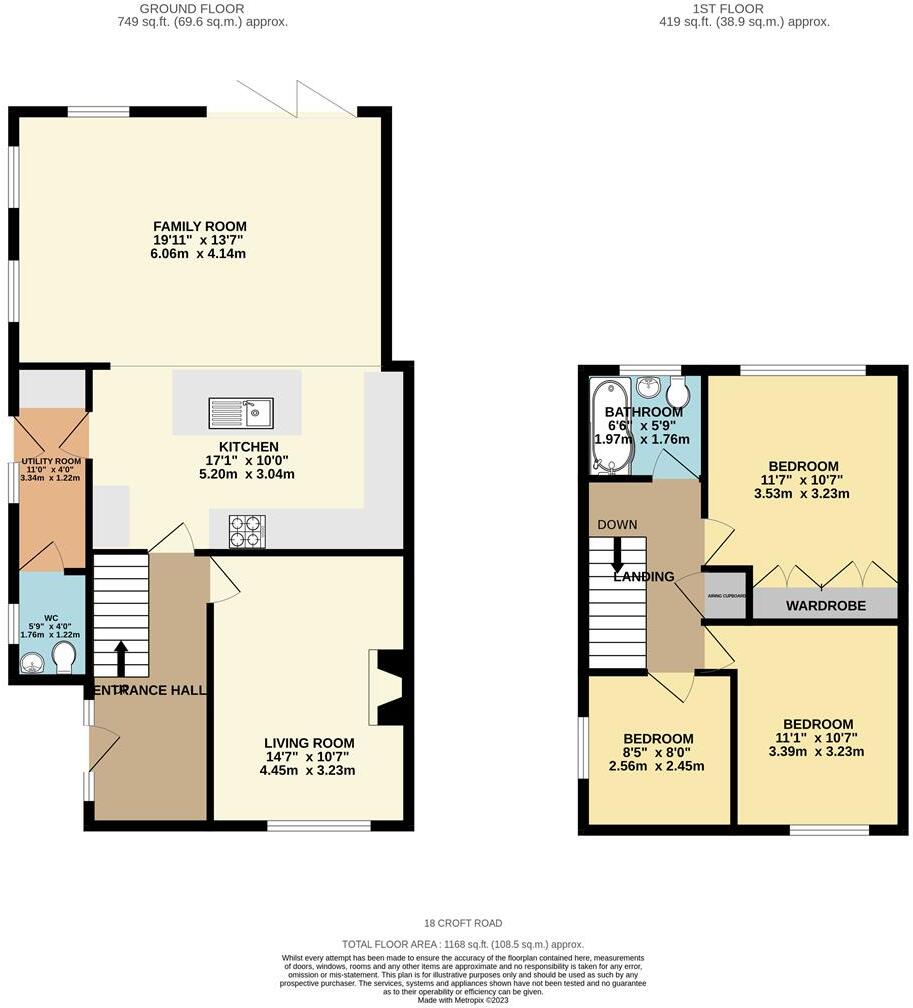 Croft Road, Newmarket floorplan
