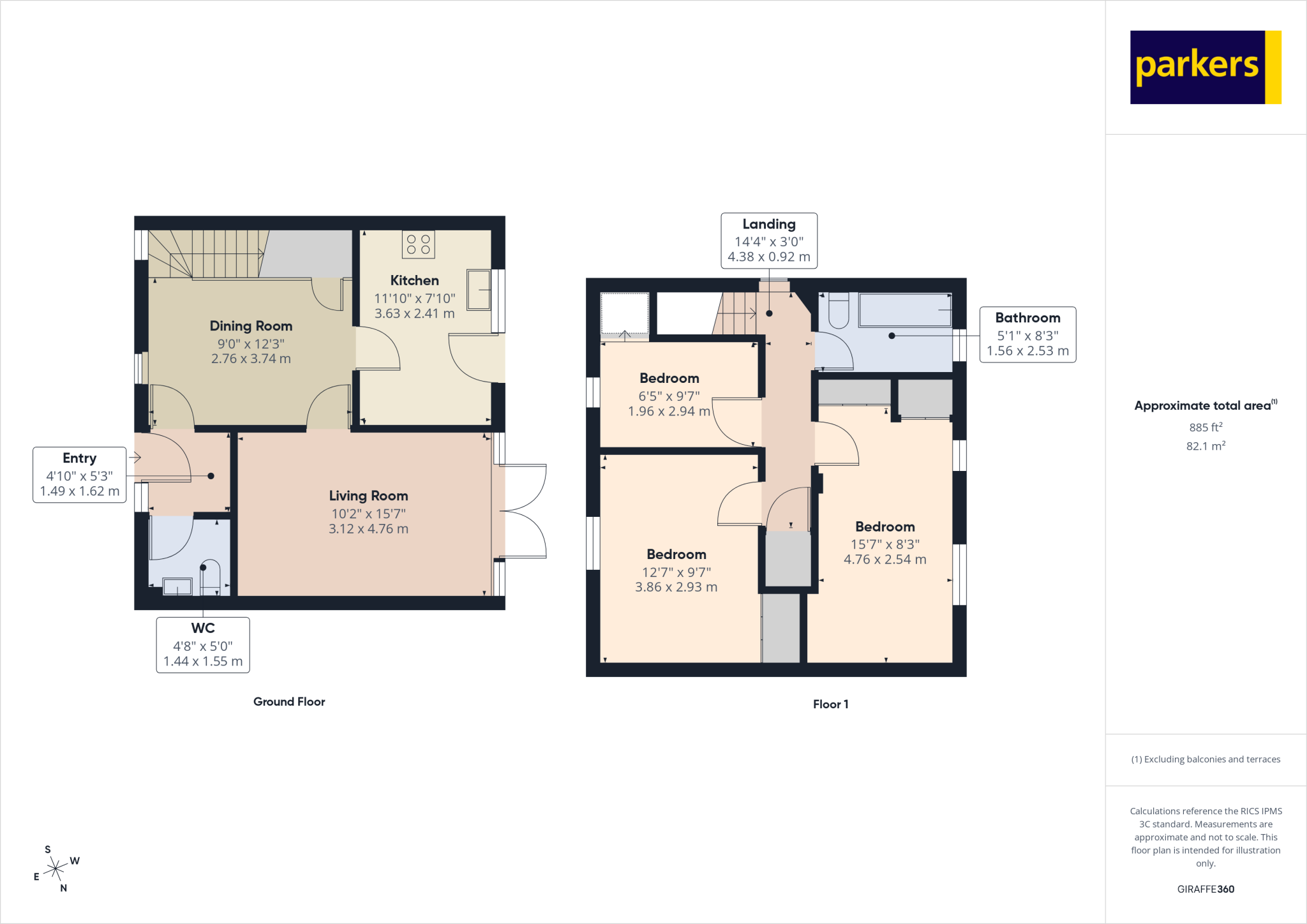 Mourne Close, Basingstoke, Hampshire, RG22 floorplan
