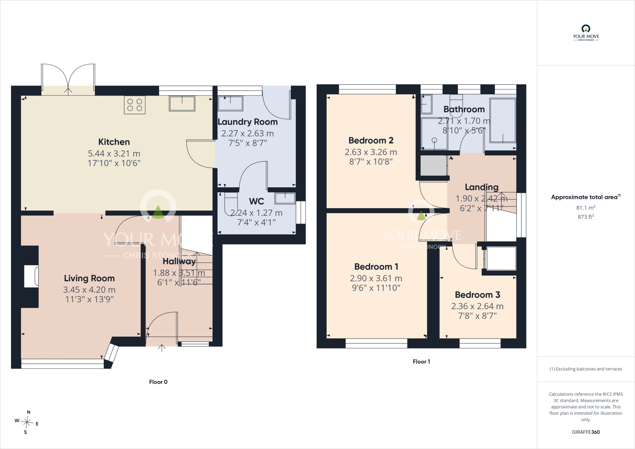 Manor Park, Washington, Tyne and Wear, NE37 floorplan