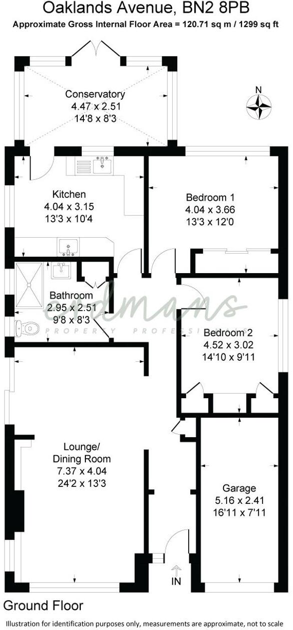 Oaklands Avenue, Saltdean, BN2 floorplan