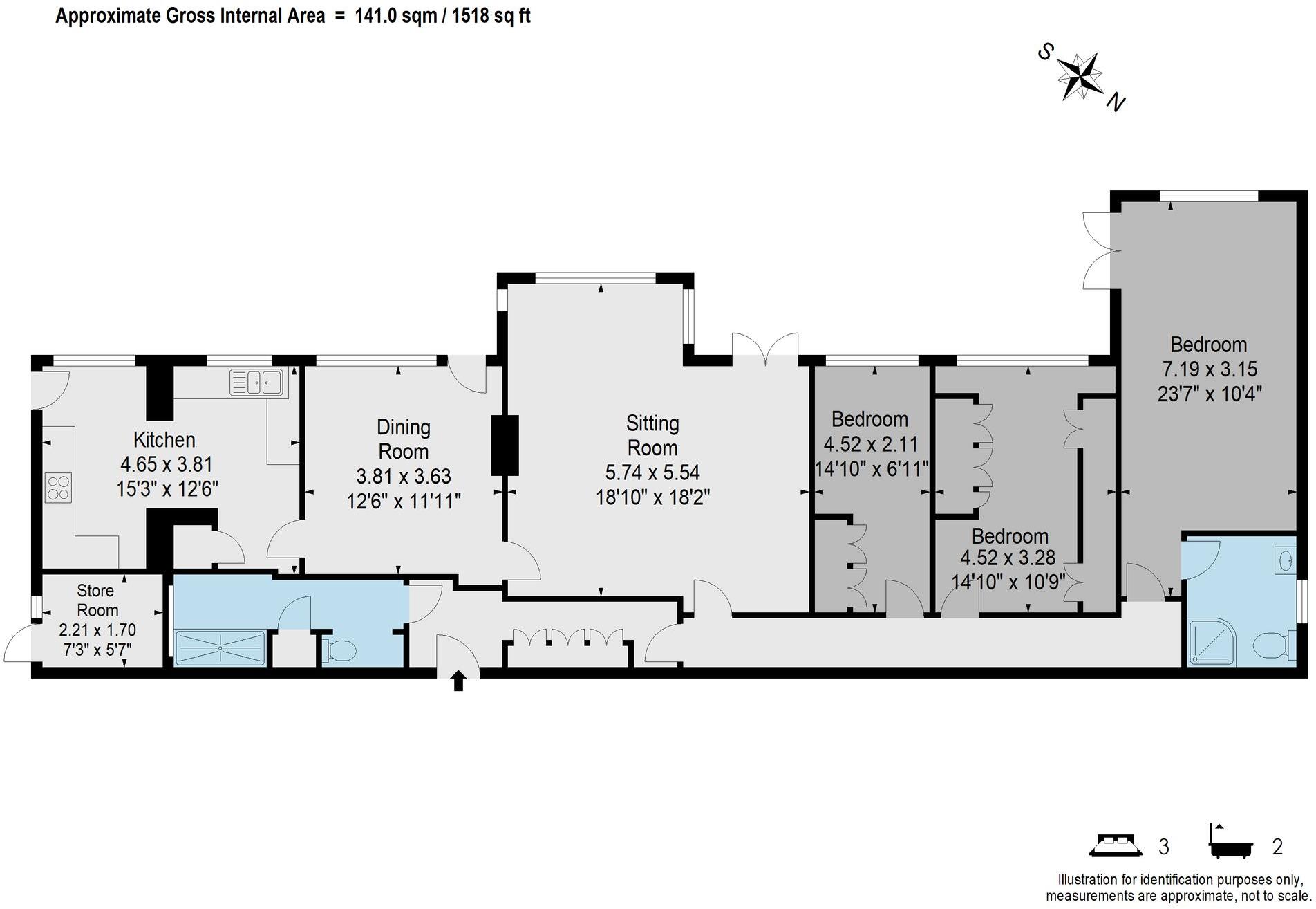 Combe, Malborough, Kingsbridge floorplan