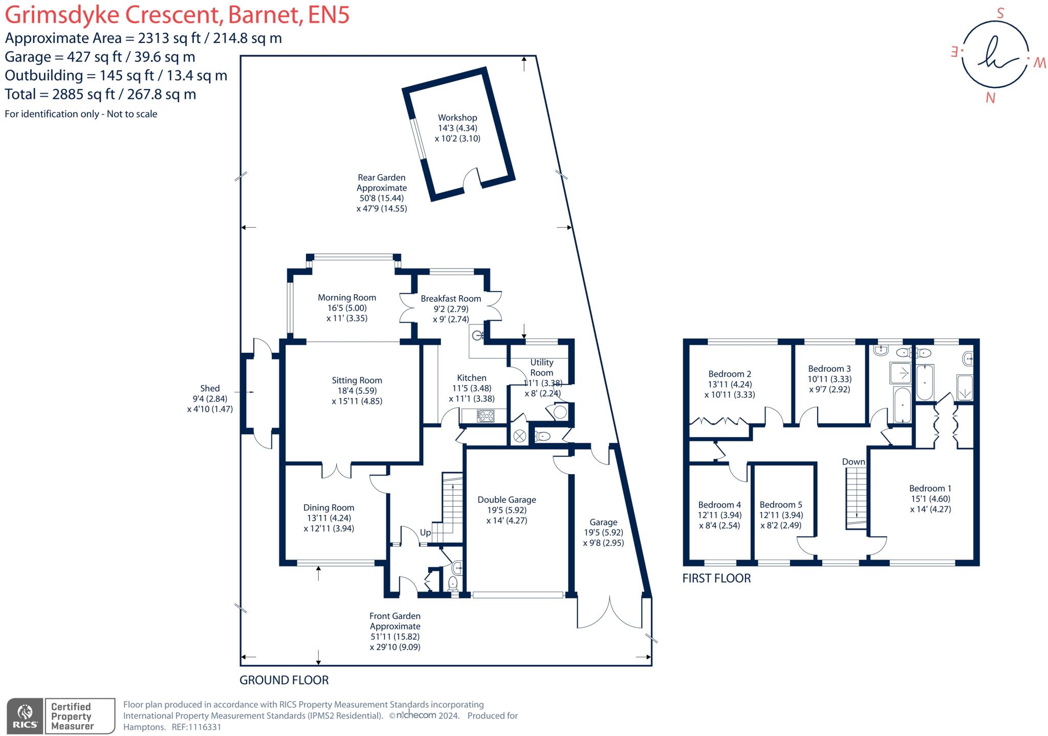 Grimsdyke Crescent, High Barnet, EN5 floorplan